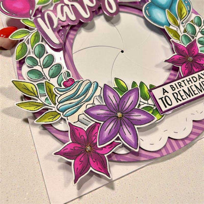 Made to Surprise A5 Stamp and Die Set Birthday Fun | Swivel & See