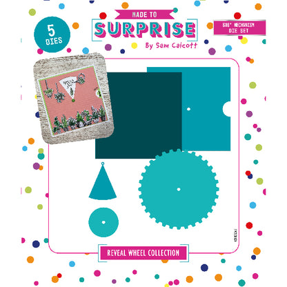 Made To Surprise Die Set 6in x 6in Mechanism Set of 5 | Reveal Wheel Collection