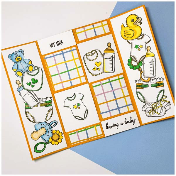 Made To Surprise Clear Stamp and Outline Die Set Baby Surprise | Set of 29