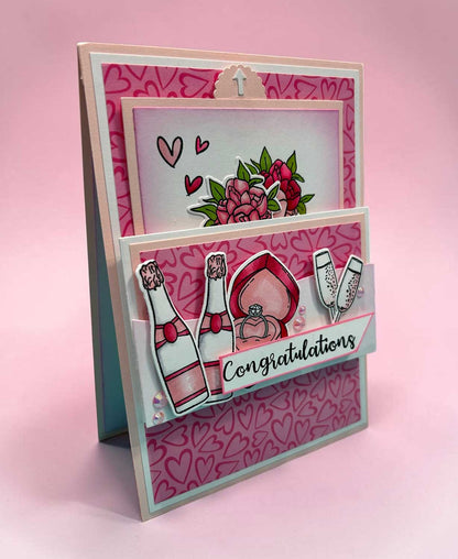 Made to Surprise A5 Stamp and Die Set Bells Will Ring | Slide & Hide
