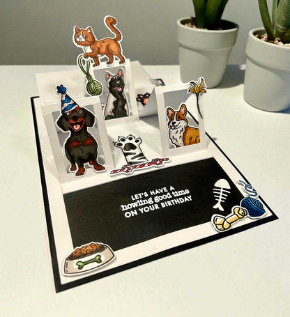 Made to Surprise A5 Stamp and Die Set Paw-sitively Cute | Glide & Slide