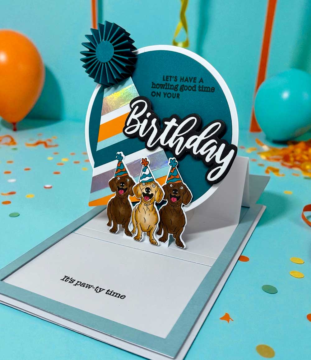 Made to Surprise A5 Stamp and Die Set Paw-sitively Cute | Glide & Slide