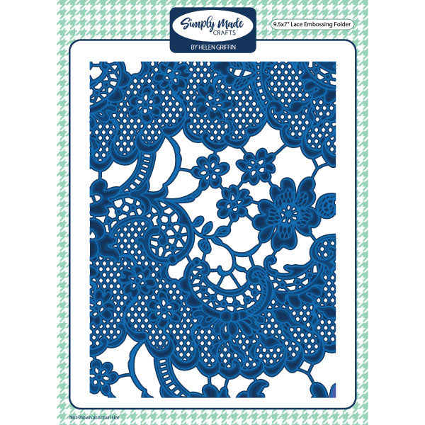 Simply Made Crafts 7x9.5'' 3D Embossing Folder Vintage Lace | Vintage Market