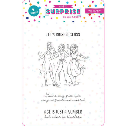 Made to Surprise A5 Stamp Paint The Town Red | Let The Good Times Roll