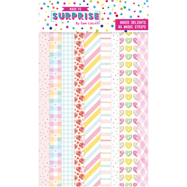 Made To Surprise A5 Washi Tape Sheets Baked Delights by Sam Calcott | 4 Sheets