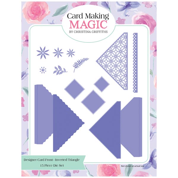 Card Making Magic Die Set Inverted Triangle Set of 15 | Designer Card Fronts Collection