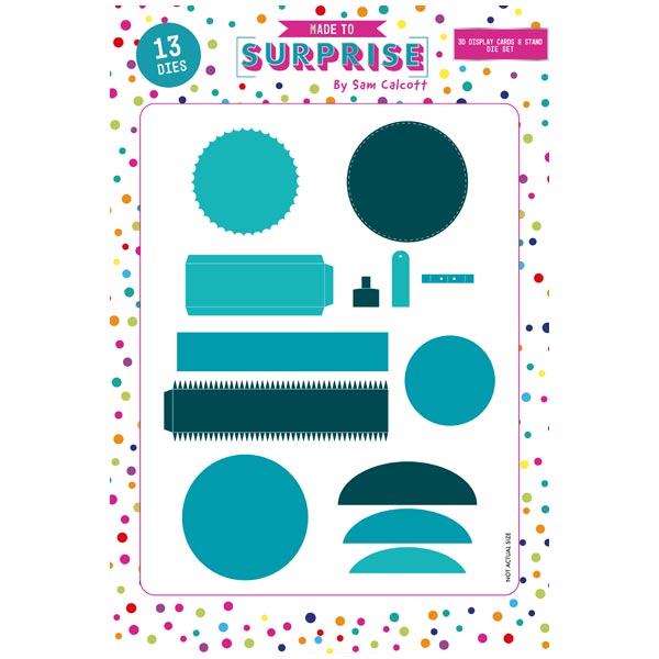 Made To Surprise Die Set 3D Display Cards & Stand Mechanism by Sam Calcott | Set of 13