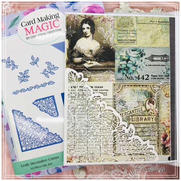 Card Making Magic Die Set Leafy Set of 10 | Decorative Corners Collection