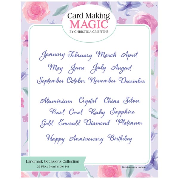 Card Making Magic Die Set Occasions & Months Set of 27 | Landmark Occasions Collection