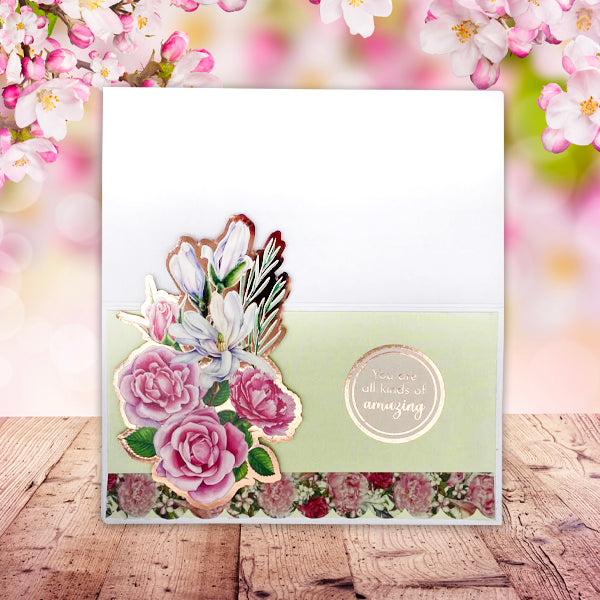 Card Making Magic A5 Washi Sheets Bouquet In Bloom Florals | 4 Sheets