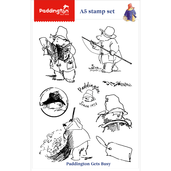 Paddington A5 Stamp Set Gets Busy Set of 8 | Paddington Collection