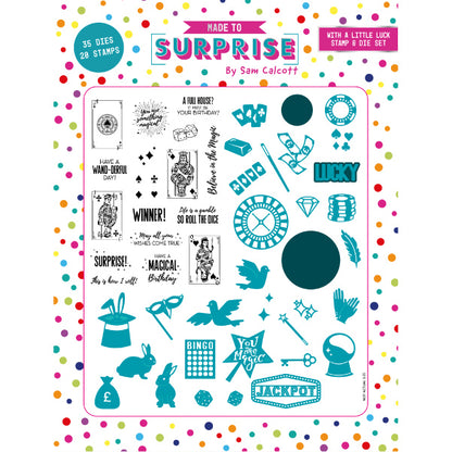 Made To Surprise Stamp & Die Set - With A Little Luck | All Fun & Games