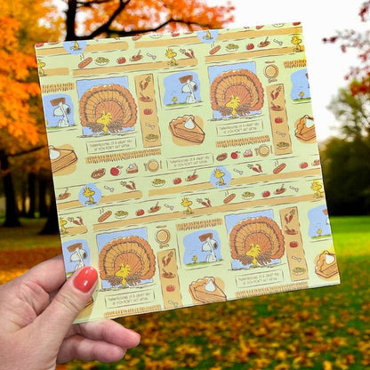Peanuts 8 x 8 Paper Pack Fall Is Here | Chill Out & Be Thankful