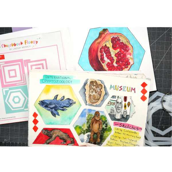 Frugal Crafter 8 x 8 Stencil Set Squares and hexagons