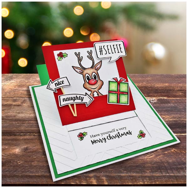 Made To Surprise Die Set Christmas Photo Booth Props Outline by Sam Calcott | Set of 8