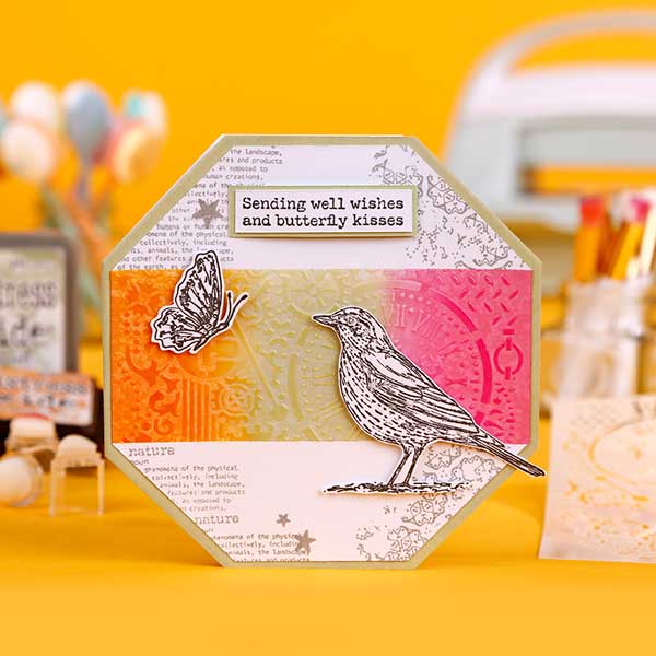 Creative Stamping Magazine #144 With 26-piece Nature's Collage stamp set and A5 2-in-1 stencil