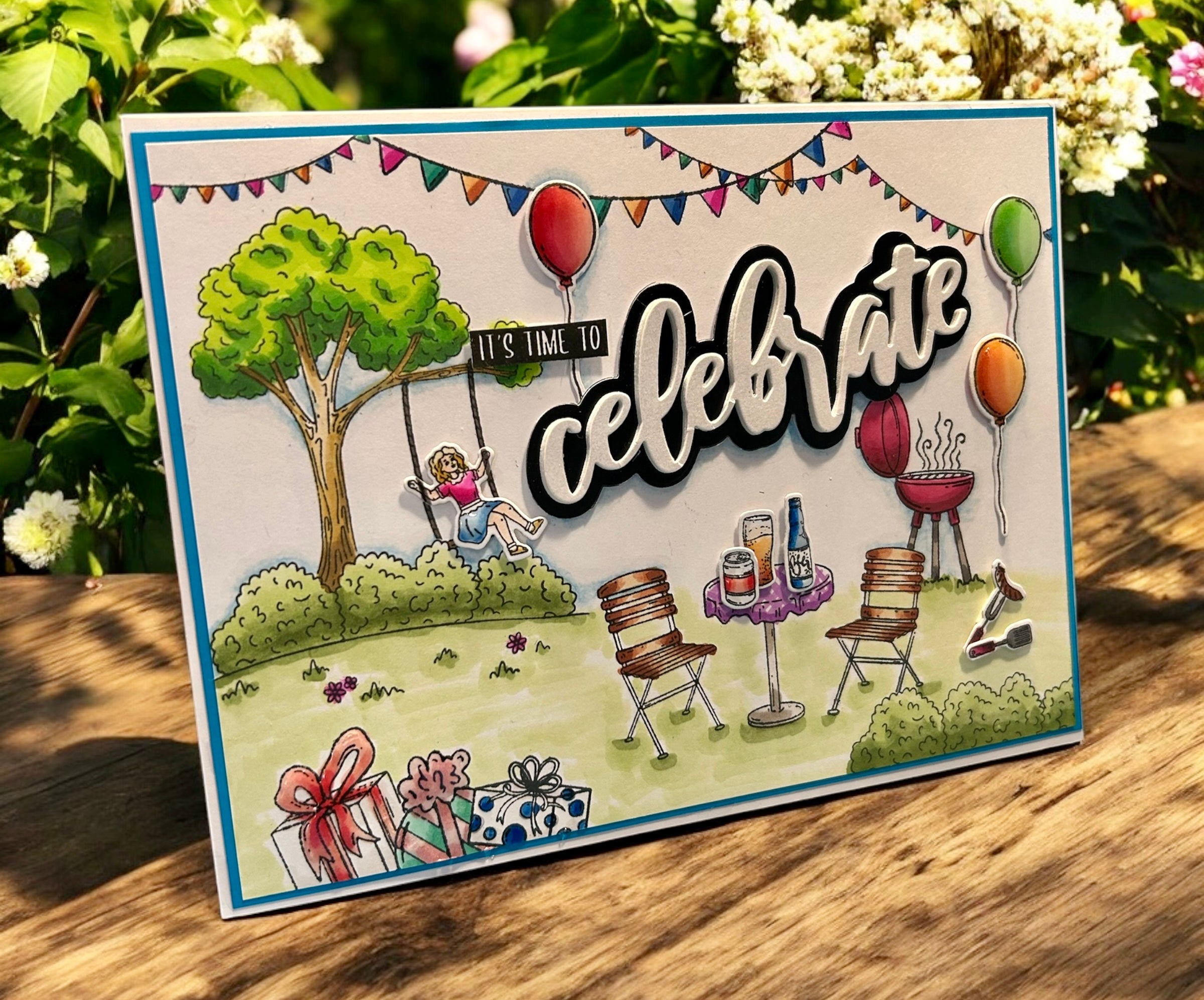 Made to Surprise A5 Village Pub Stamp and Die Set | Celebrate Summer