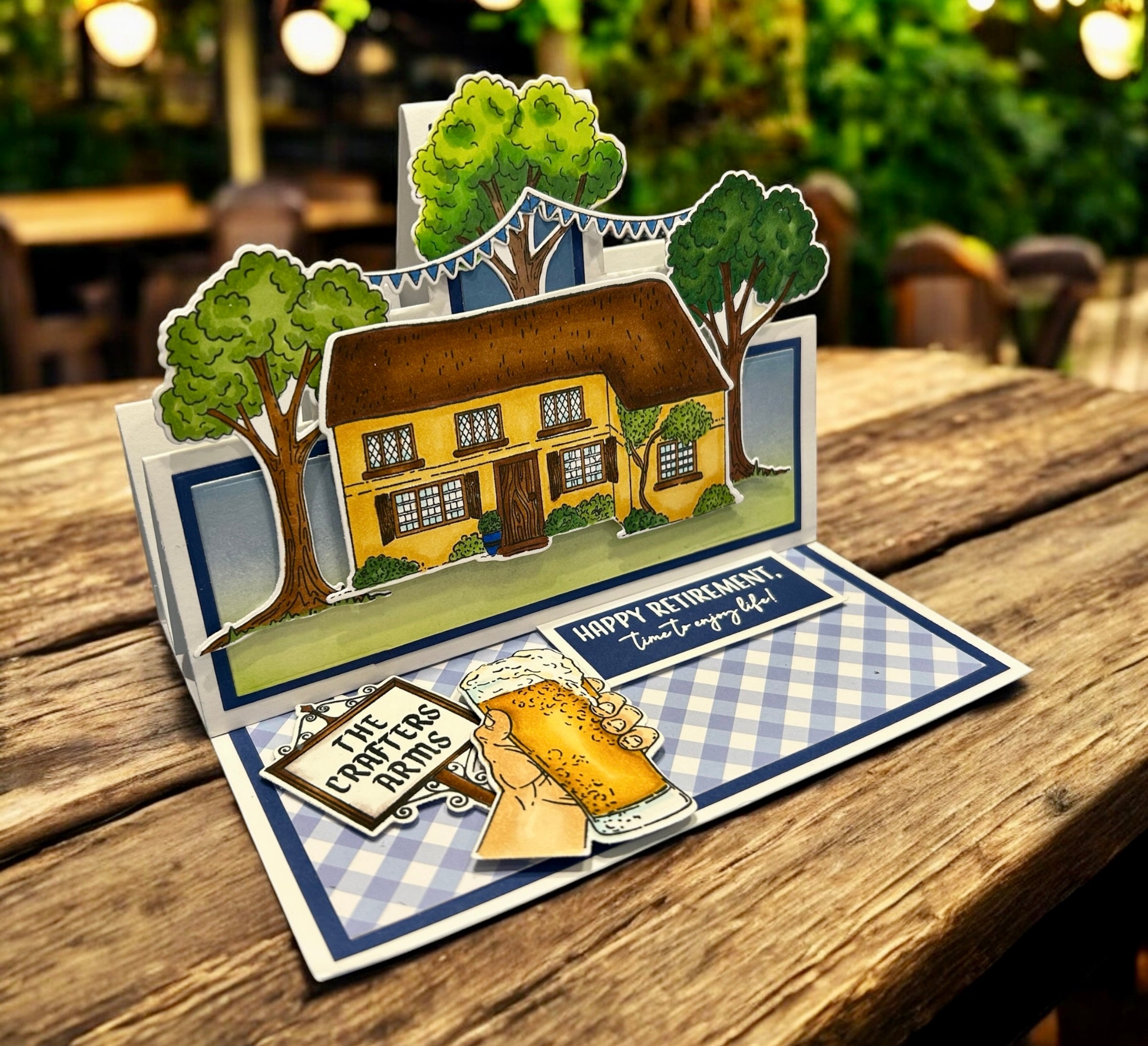 Made to Surprise A5 Village Pub Stamp and Die Set | Celebrate Summer