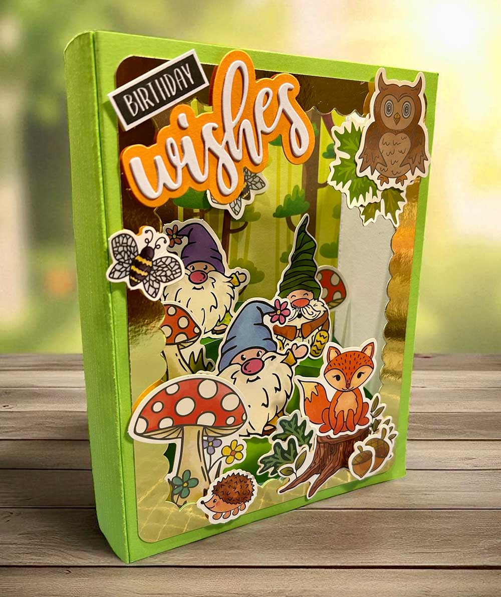 Made to Surprise A5 Stamp and Die Set Mix & Match Sentiments | Enchanted Forest
