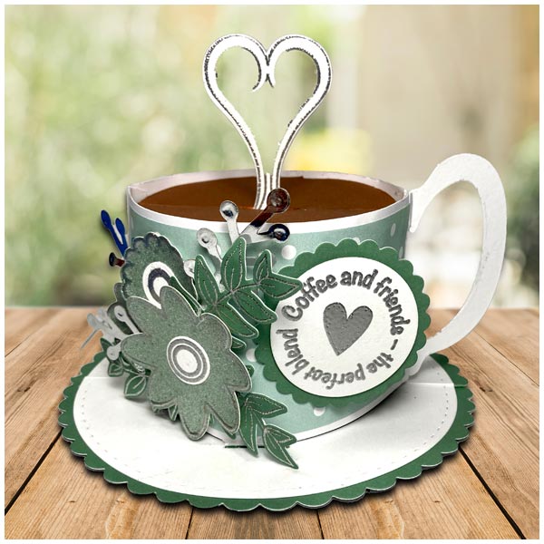 Made To Surprise Die & Clear Stamp Set 3D Delight Additions Love & Cake by Sam Calcott | Set of 28