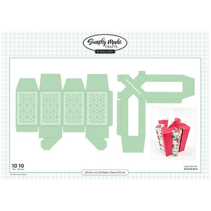 Simply Made Crafts Die Set 3D Ribbon Sleeve Gift Box Set of 10 | Thinking Outside The Box Collection
