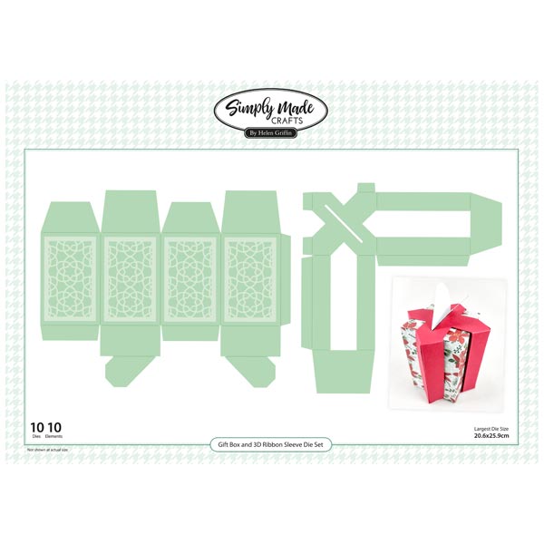 Simply Made Crafts Die Set 3D Ribbon Sleeve Gift Box Set of 10 | Thinking Outside The Box Collection