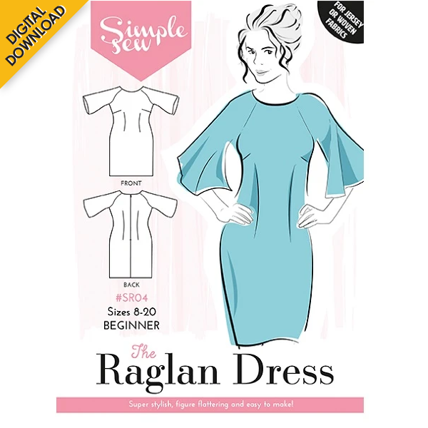 Bluzka Raglan Pattern Digital Download | Simple Sew Raglan Dress Pattern – Craftworld