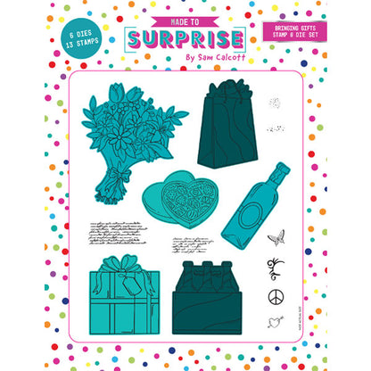 Made to Surprise A5 Clear Stamp and Die Set Changing Faces Bringing Gifts | Set of 19