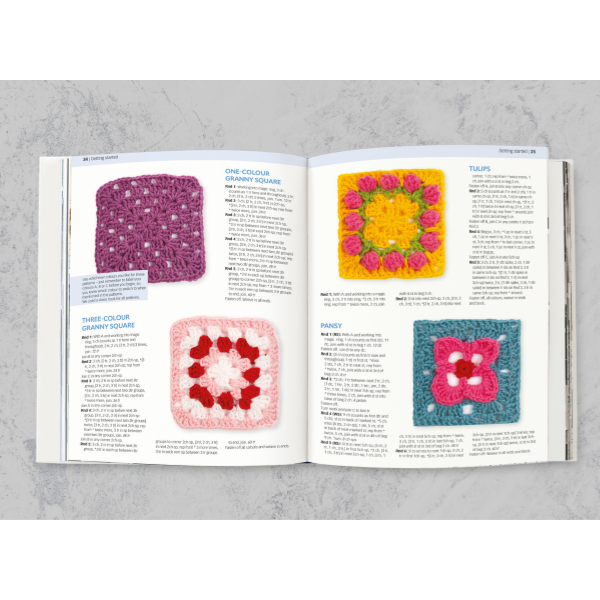 Granny Squares Made Easy Book