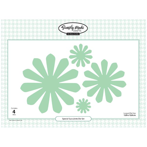 Simply Made Crafts Die Set Special Succulents Set of 4 | Botanical Collection