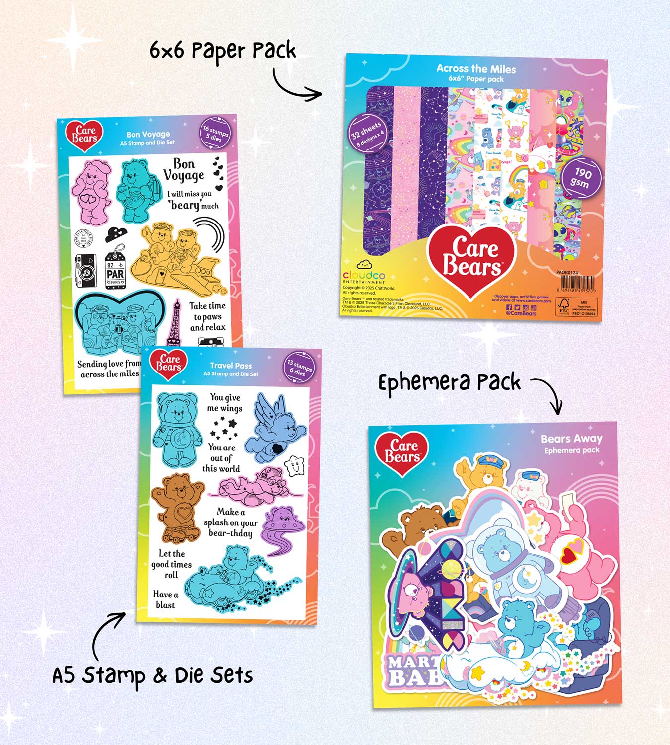 Care Bears Across The Miles complete bundle