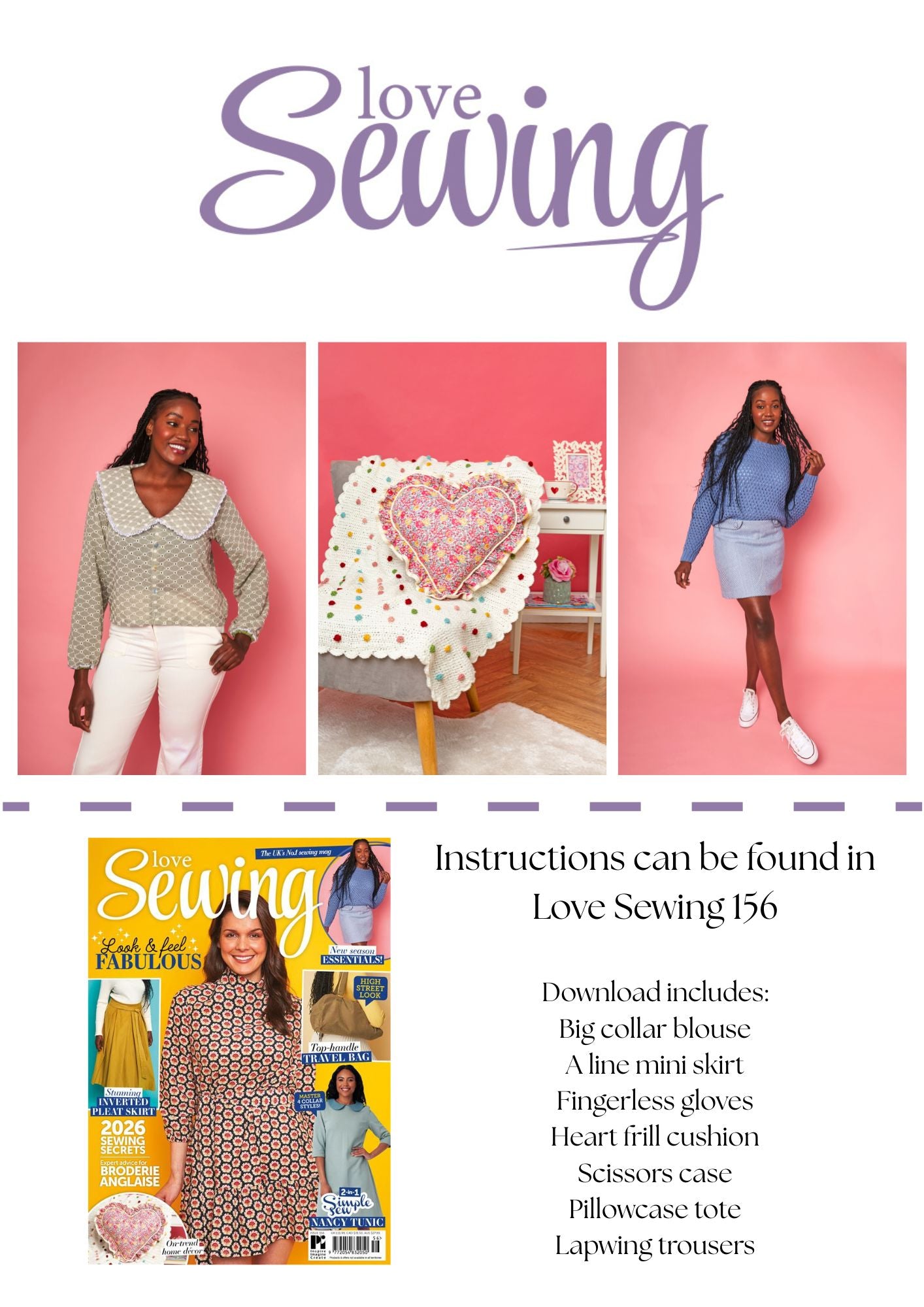 Love Sewing 156 digital downloads