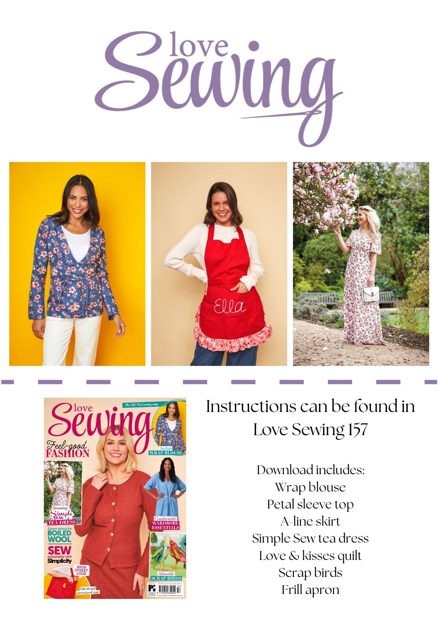 Love Sewing 157 digital downloads