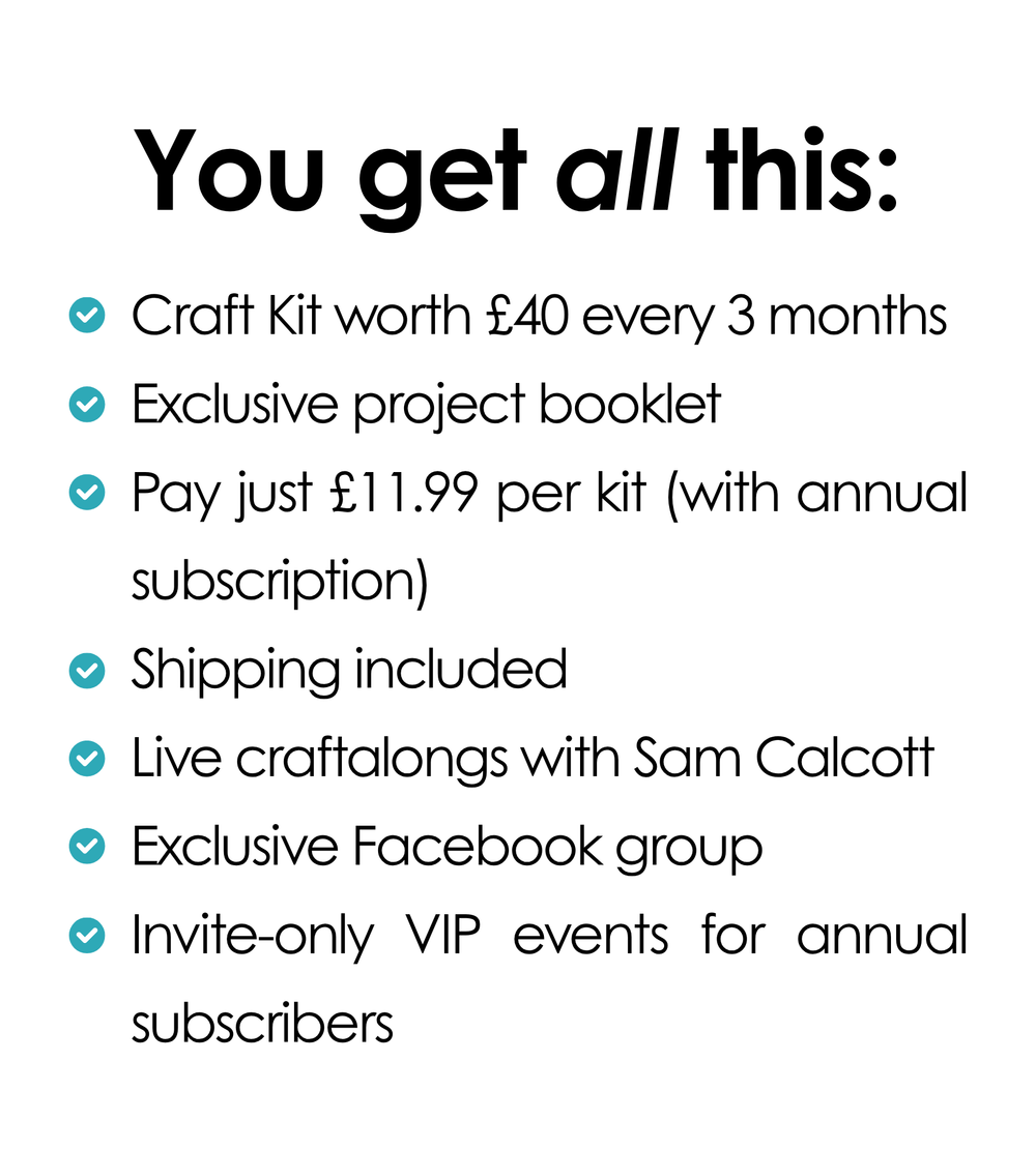 List of what you get