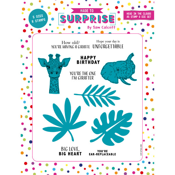 Made to Surprise A5 Stamp and Die Set Head In The Clouds | Lift & Slide 