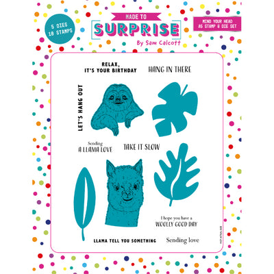 Made to Surprise A5 Stamp and Die Set Mind Your Head | Lift & Slide ...