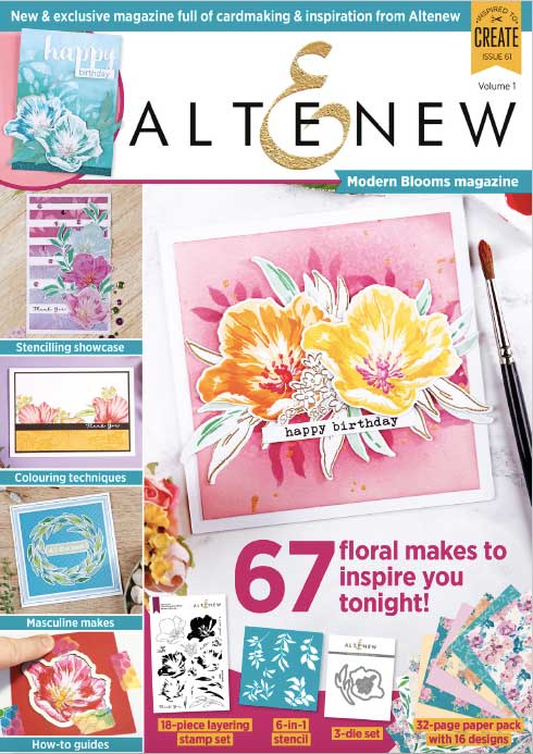 Altenew Modern Blooms Magazine Issue 1 (Digital magazine)