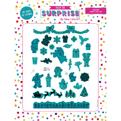 Made To Surprise Stamp & Die Set Moving Scenes Treetops Christmas | Set of 61