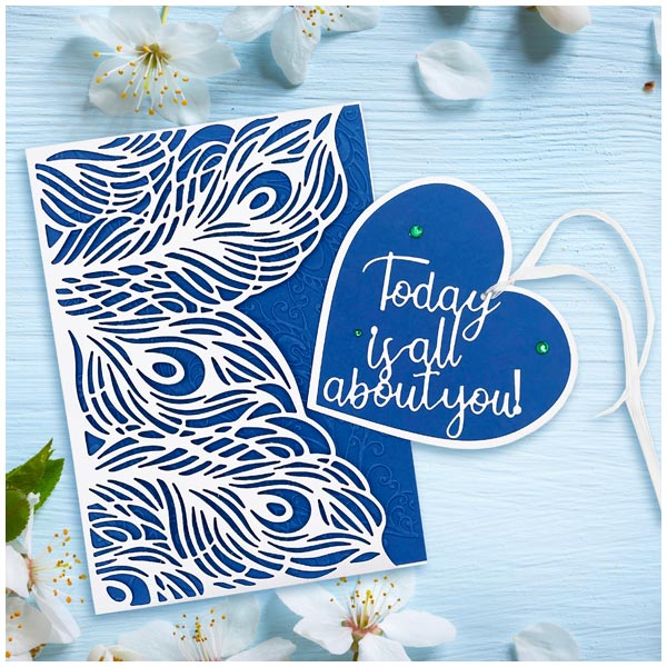 Card Making Magic Die Set Just Peacocks Beauty In Focus | Set of 3