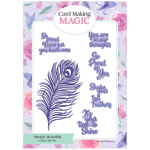 Card Making Magic Die Set Just Peacocks Simply Beautiful | Set of 11