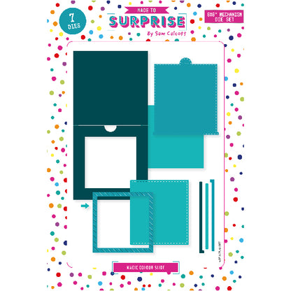 Made to Surprise 6in x 6in Mechanism Die Set Magic Colour Slide | Set of 7