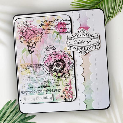 Frugal Crafter A6 Watercolour Card Pack Watercolour Florals by Lindsay Weirich | Set of 4