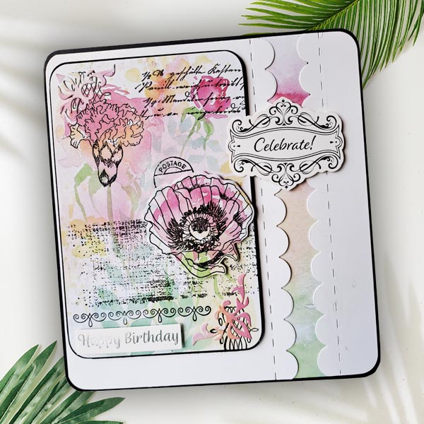 Frugal Crafter A6 Watercolour Card Pack Watercolour Florals by Lindsay Weirich | Set of 4
