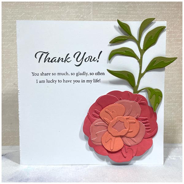 Card Making Magic Die Set Camellia Set of 30 | Decoupage Delight Collection