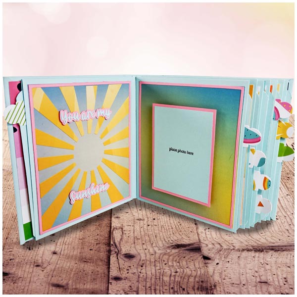 Simply Made Crafts Die Set Medium Album Build A Page Sunshine | Set of 13