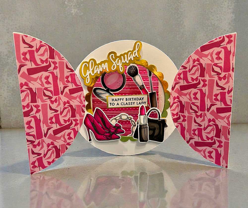 Made to Surprise A5 Stamp and Die Set Head Over Heels | Going Full Circle