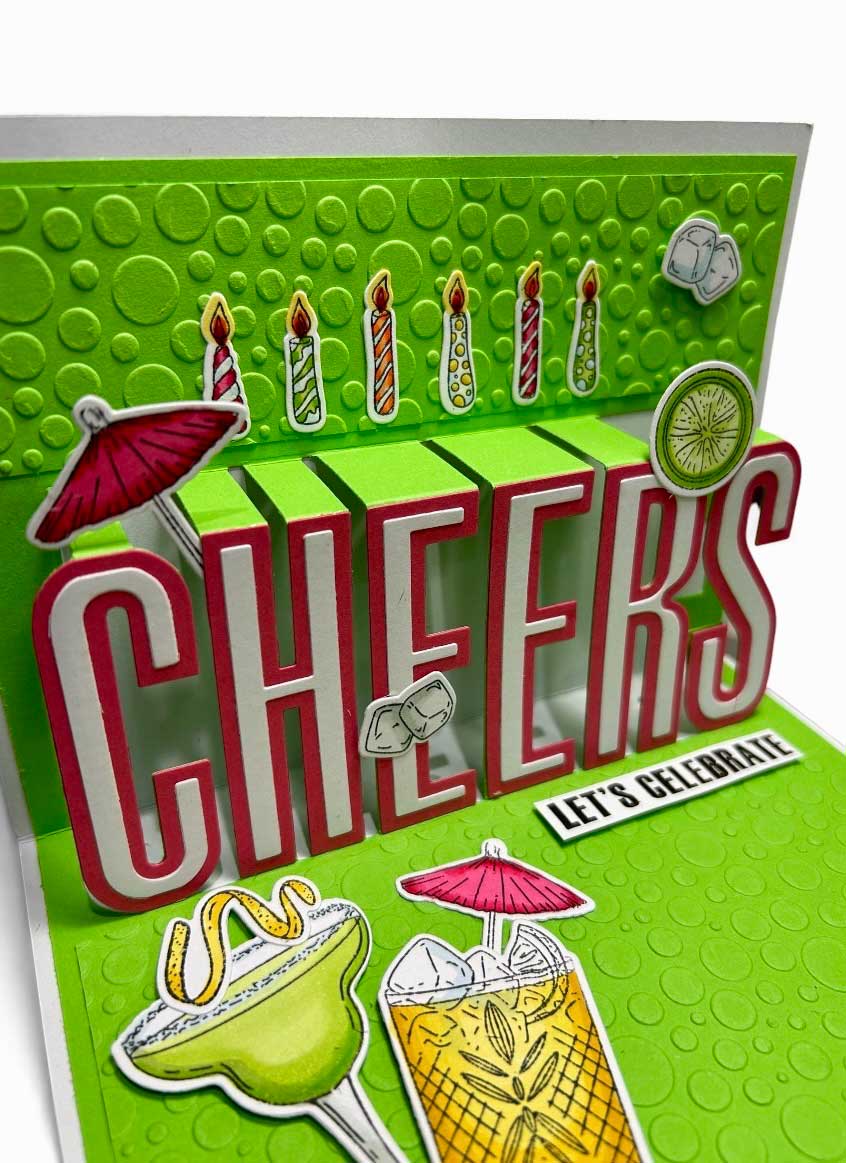 Made to Surprise A5 Stamp and Die Set CHEERS | Say It With Words