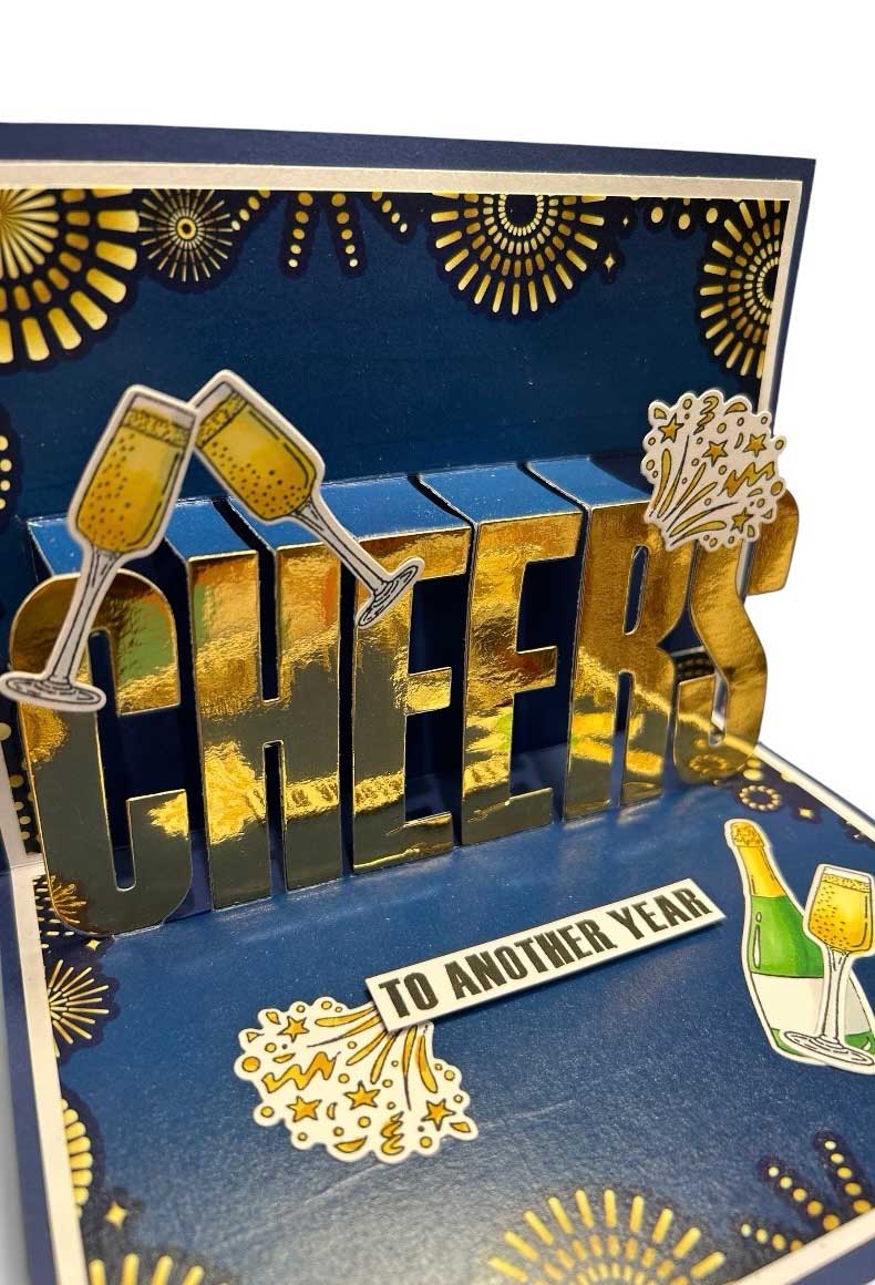 Made to Surprise A5 Stamp and Die Set CHEERS | Say It With Words