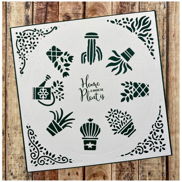 Made To Surprise Overlay Die Set 6in x 6in Perfect Plants Set of 5 | Reveal Wheel Collection