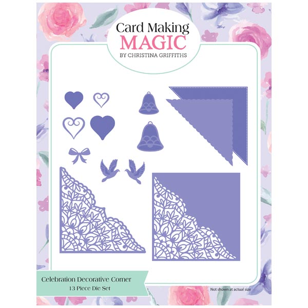 Card Making Magic Die Set Celebration Set of 13 | Decorative Corners Collection